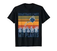 Vintage A Veces Mojo mis Plantas Jardinería Divertida Camiseta gráfica económica, Hombre, Negro, L