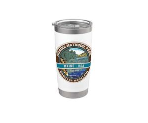 Vintage Acadia National Park Maine USA - Recuerdo de viaje Vaso térmico de acero inoxidable de doble pared