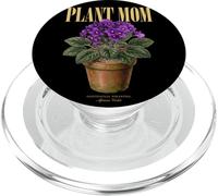 Vintage Africano Violeta Planta Mamá Naturaleza Flora Jard PopSockets PopGrip para MagSafe