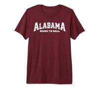 Vintage Alabama Ready To Roll with The Fun State of Alabama Camiseta Premium
