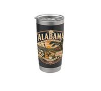 Vintage Alabama Sweet Southern Roots Music Vaso térmico de acero inoxidable de doble pared
