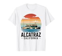 Vintage Alcatraz Island Área de la Bahía de San Francisco Camiseta