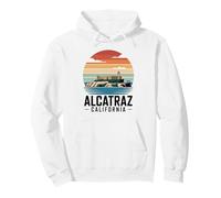 Vintage Alcatraz Island Área de la Bahía de San Francisco Sudadera con Capucha