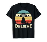 Vintage Alien UFO Hunter - Quiero Creer Camiseta