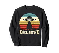 Vintage Alien UFO Hunter - Quiero Creer Sudadera