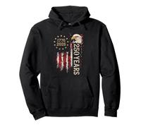 Vintage America 250 Years 1776 2026 Eagle Flag USA Sudadera con Capucha