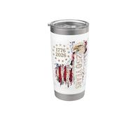 Vintage America 250 Years 1776 2026 Eagle Flag USA Vaso térmico de acero inoxidable de doble pared