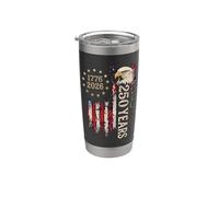 Vintage America 250 Years 1776 2026 Eagle Flag USA Vaso térmico de acero inoxidable de doble pared