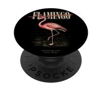 Vintage American Flamingo Bird Art Naturaleza Observación PopSockets PopGrip Adhesivo