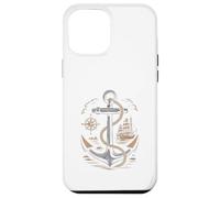 Vintage Anchor Brújula Velero Náutico Marítimo Mar Carcasa para iPhone 12 Pro MAX