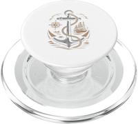 Vintage Anchor Brújula Velero Náutico Marítimo Mar PopSockets PopGrip para MagSafe