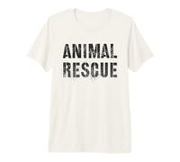 Vintage Animal Rescate Wild Cats Perros Adopción Departamento Uniforme Camiseta Premium