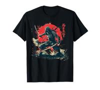 Vintage Anime Japonés Ninja Samurai Luchador Artes Marciales Camiseta