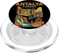 Vintage Antalya Turkey Travel Souvenir City Turist Gift PopSockets PopGrip para MagSafe