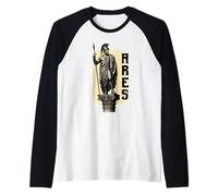 Vintage Ares Antigua Grecia Dios Mitología Griega Camiseta Manga Raglan