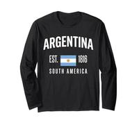 Vintage Argentina EST 1816 América del Sur Manga Larga