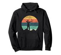 Vintage Arquero Arco Arco Arco Largo Deportes Sudadera con Capucha