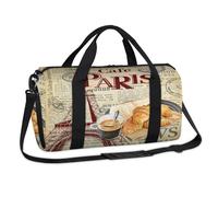 Vintage Art France Paris - Bolsa de lona deportiva para fin de semana, bolsa de viaje, gimnasio, equipaje, bolsa de lona para niños, niñas, niños, mujeres y hombres