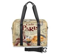 Vintage Art France Paris Poster - Bolsa de viaje para mujeres, hombres, niñas y niños, bolsa de viaje para fin de semana, 32 L, bolsa grande para viajes, deportes, gimnasio, color, Big, Organizador de