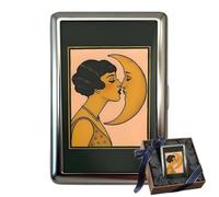 Vintage Art Versatile Card & Cash Case,Slim Metal Wallet for Credit ID
