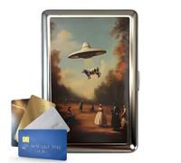 Vintage Art Versatile Card & Cash Case,Slim Metal Wallet for Credit ID