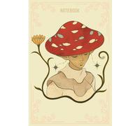 Vintage Art Woman Journal: Elegant 6x9 Lined Notebook with Cap, Plant & Floral Neck Design - Aesthetic Gift for Women, Artists & Nature Lovers (100 Pages)