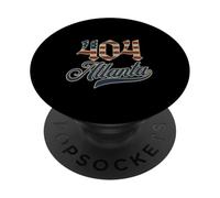 Vintage Atlanta 404 Área Code Patriot USA Bandera Americana PopSockets PopGrip Adhesivo