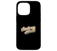 Vintage Audrey Nombre Personalizado Audrey Carcasa para iPhone 14 Pro MAX