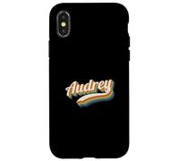 Vintage Audrey Nombre Personalizado Audrey Carcasa para iPhone X/XS