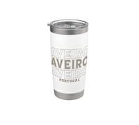 Vintage Aveiro, Portugal Vaso térmico de acero inoxidable de doble pared