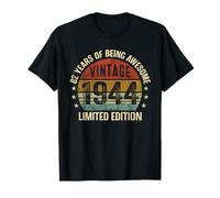Vintage Awesome Since 1944 Retro Classic 82 cumpleaños Camiseta
