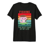 Vintage Axolotl La Mejor Parte De Mi Vida Pesca Amante Camiseta Premium