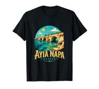 Vintage Ayia Napa Chipre Viaje Souvenir Monumento Regalo Camiseta