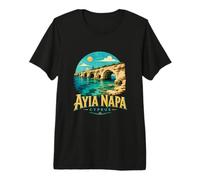 Vintage Ayia Napa Chipre Viaje Souvenir Monumento Regalo Camiseta Premium