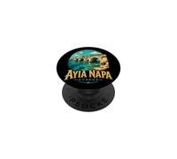 Vintage Ayia Napa Chipre Viaje Souvenir Monumento Regalo PopSockets PopGrip Adhesivo