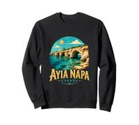 Vintage Ayia Napa Chipre Viaje Souvenir Monumento Regalo Sudadera