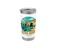 Vintage Ayia Napa Chipre Viaje Souvenir Monumento Regalo Vaso térmico de acero inoxidable de doble pared