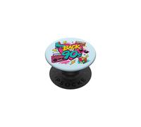 Vintage Back to 90s Cassette Boombox Roller Skate Noventa PopSockets PopGrip Adhesivo