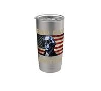 Vintage Bad Day To Be British Funny 4th Of July Men Women Vaso térmico de acero inoxidable de doble pared