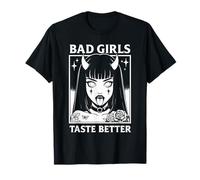 Vintage Bad Girls Taste Better Tattoos Lovers Para Las Mujeres Camiseta