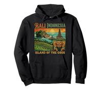 Vintage Bali Indonesia Travel Souvenir Landmark Turista Regalo Sudadera con Capucha