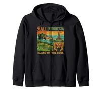 Vintage Bali Indonesia Travel Souvenir Landmark Turista Regalo Sudadera con Capucha