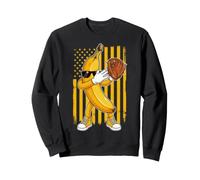 Vintage Bananas Retro American Flag Dabbing Banana Sudadera