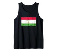 Vintage Banner Fan Tayikistán Bandera Retro Camiseta sin Mangas