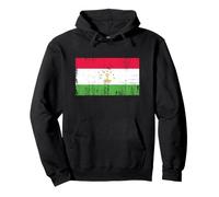 Vintage Banner Fan Tayikistán Bandera Retro Sudadera con Capucha