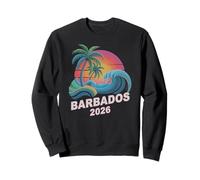 Vintage Barbados 2026 Vacaciones Surfing Trip Mamás BFF Vibes Sudadera