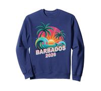 Vintage Barbados 2026 Vacaciones Surfing Trip Matching Moms Sudadera