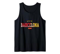Vintage Barcelona España Athletic Sport Varsity Style Camiseta sin Mangas