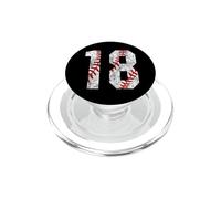 Vintage Baseball Mom #18 Jersey Baseball Jugador Favorito PopSockets PopGrip para MagSafe