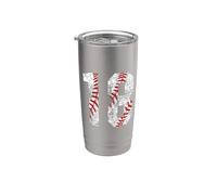 Vintage Baseball Mom #18 Jersey Baseball Jugador Favorito Vaso térmico de acero inoxidable de doble pared